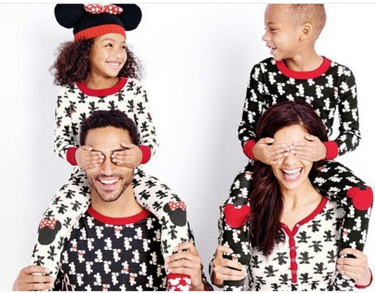 Family Christmas Pajams Printing Set Xmas Family Suit -5