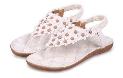 2018 Summer Flower Flat Heel Bohemia Sandals