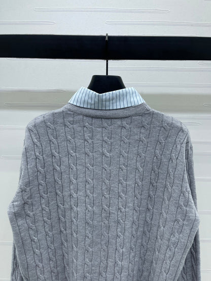 Miu Miu 25 Long Sleeve Knitted Sweater Wool 295626