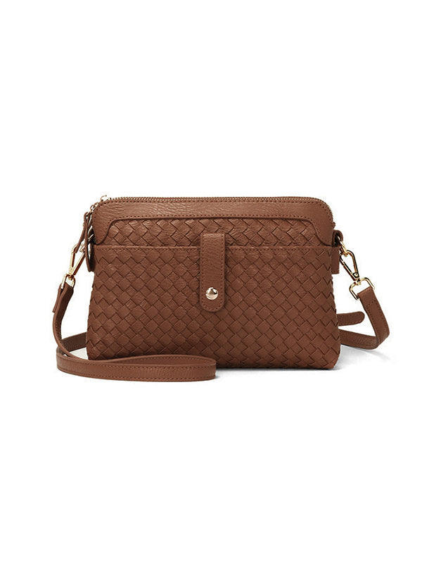 Split-Joint Woven Bags Crossbody Bags