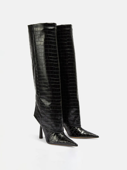 Anouk Straight-shaft Stiletto Boots