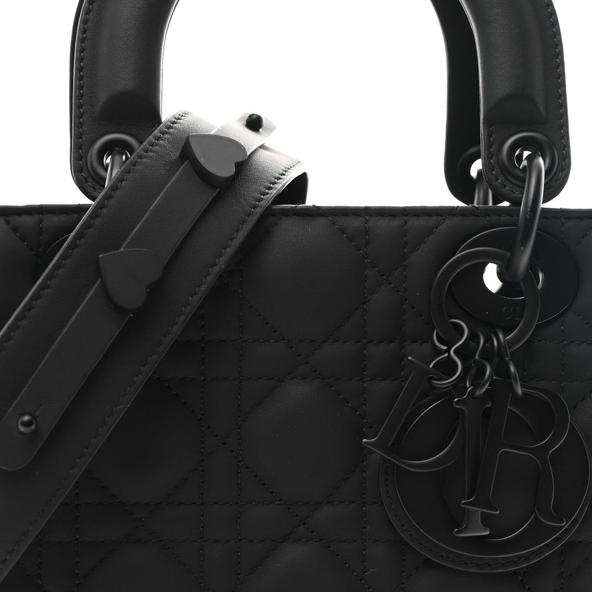 Ultra Matte Calfskin Cannage Small My ABCDior Lady Dior Black