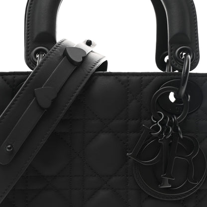 Ultra Matte Calfskin Cannage Small My ABCDior Lady Dior Black