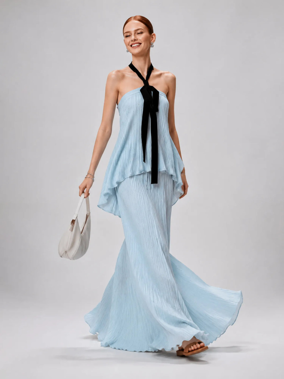Rosalind Pleated Maxi Skirt Set