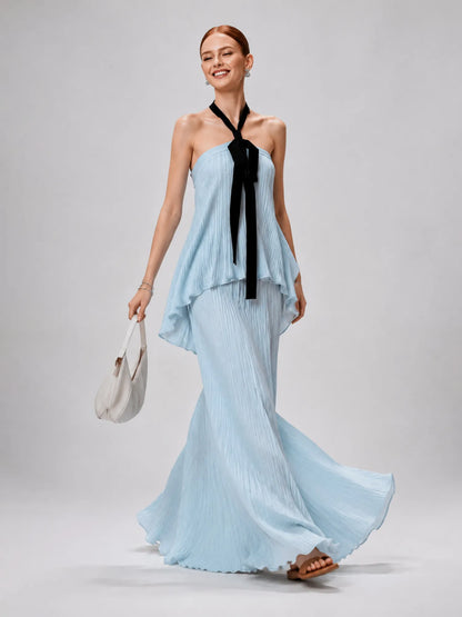 Rosalind Pleated Maxi Skirt Set