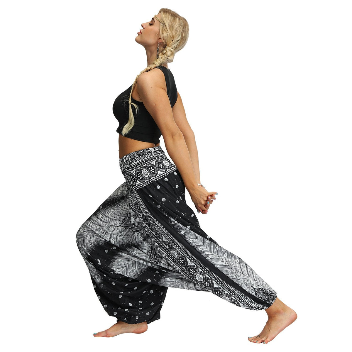 New Bohemian Digital Printing Women'S Sports Fitness Yoga Pants