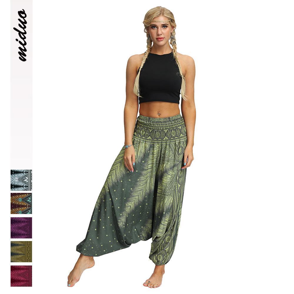 New Bohemian Digital Printing Women'S Sports Fitness Yoga Pants