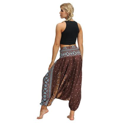 New Bohemian Digital Printing Women'S Sports Fitness Yoga Pants
