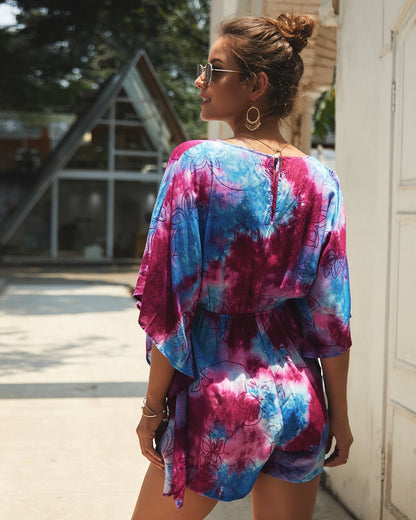 Summer Bohemian Print Vacation Women'S Jumpsuit