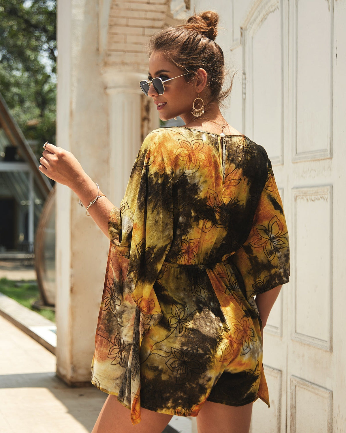 Summer Bohemian Print Vacation Women'S Jumpsuit