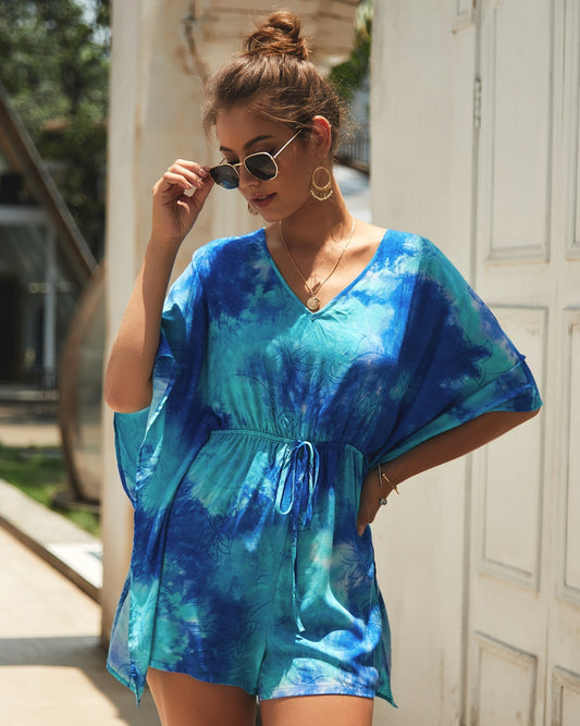 Summer Bohemian Print Vacation Women'S Jumpsuit