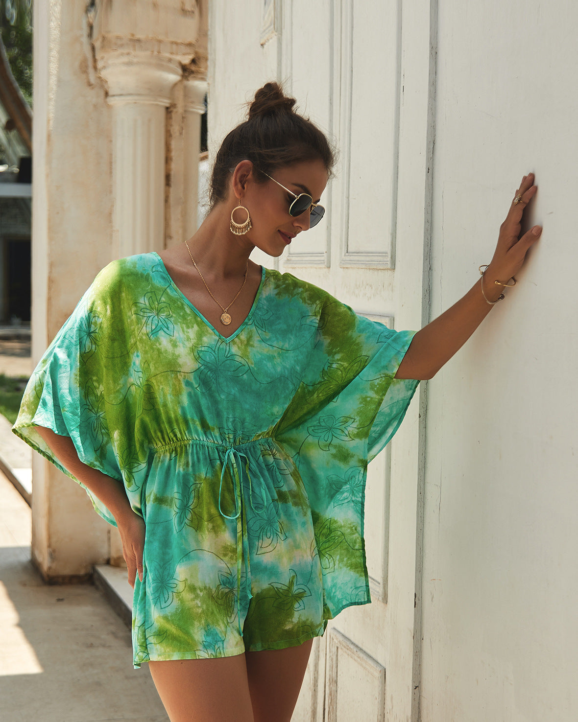 Summer Bohemian Print Vacation Women'S Jumpsuit