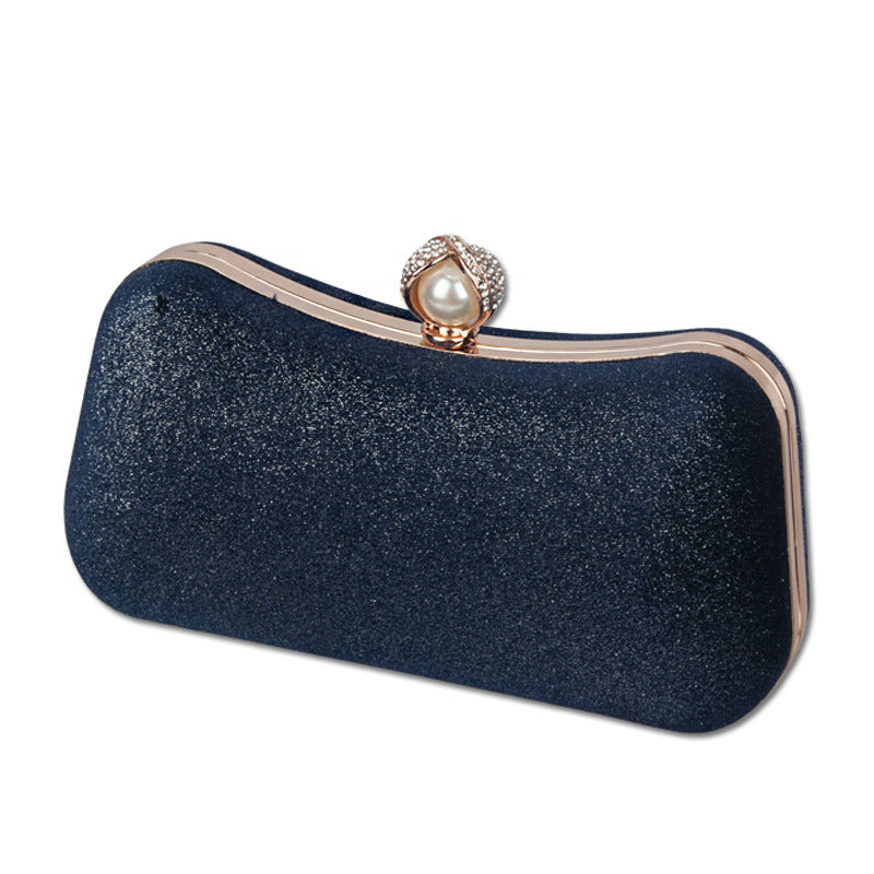 Velvet Evening Clutch Bag Elegant Retro Party Handbag