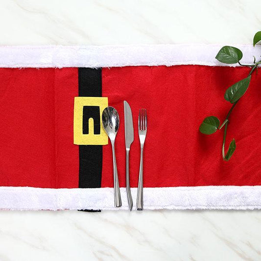 180X35Cm Christmas Table Runner Table Mat Set Cotton Tablecloth