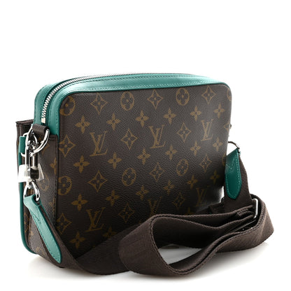 Monogram Macassar Trio Messenger Borneo Green