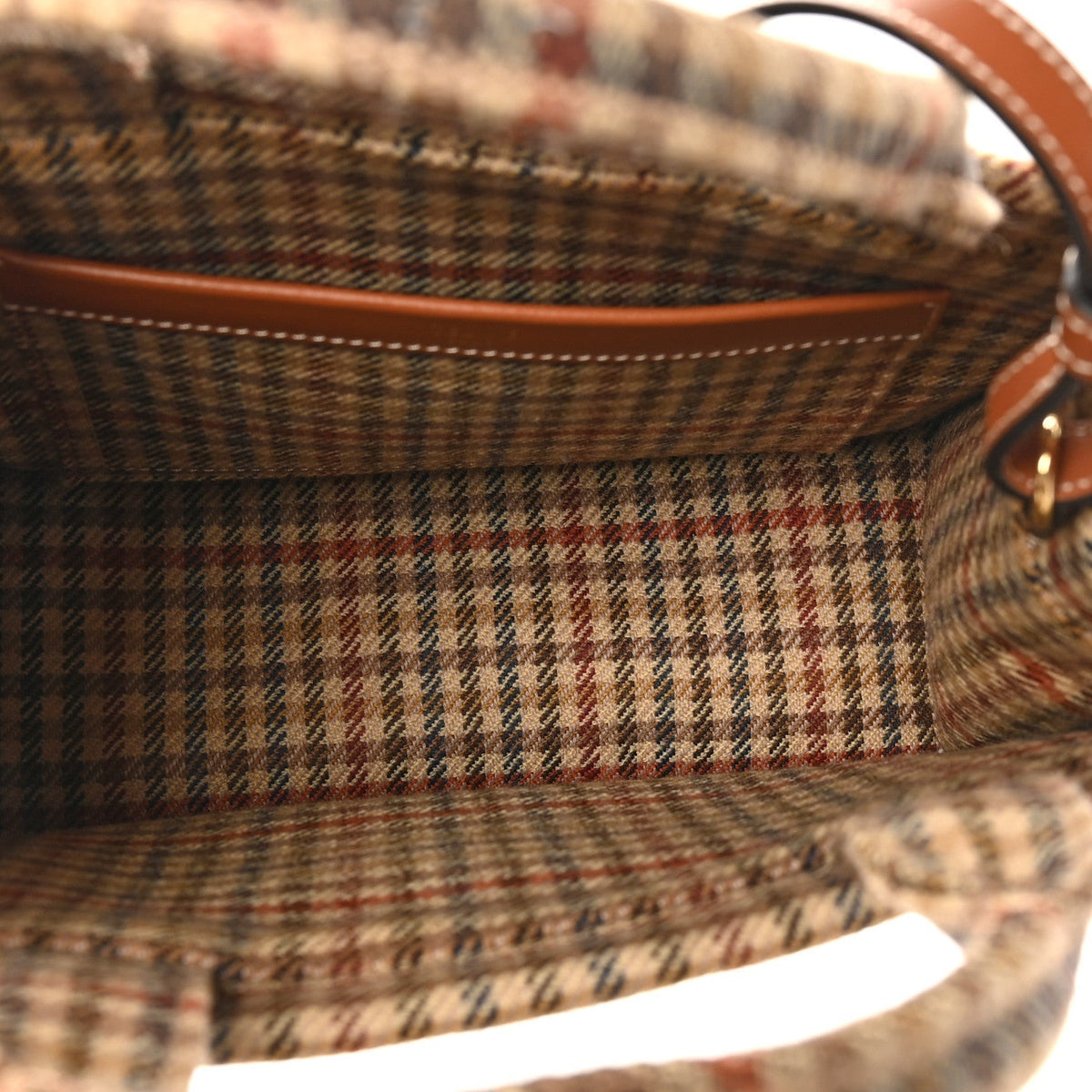 Tweed Calfskin Triomphe Small Multicolor