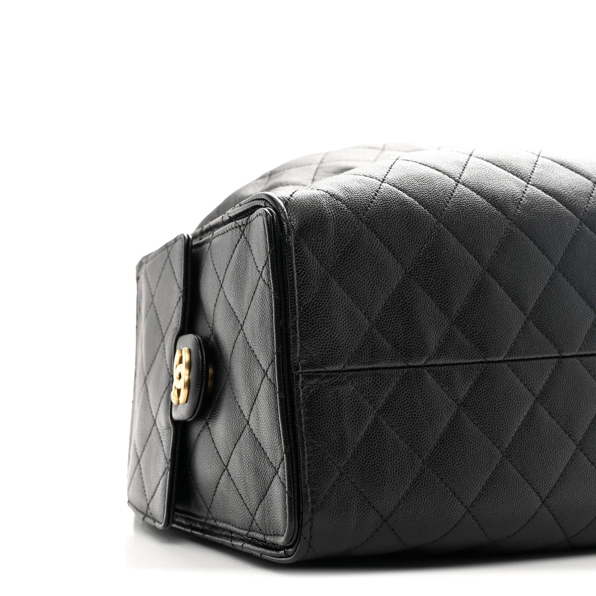 Caviar Quilted Large Chanel 25 Handbag Black