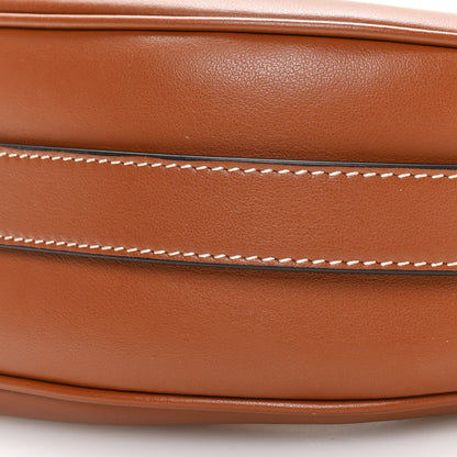 Smooth Calfskin Medium Strap Ava Shoulder Bag Tan