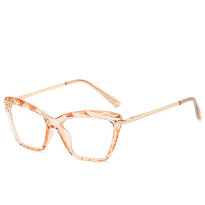 Retro Transparent Multi-Faceted Crystal Eyeglasses Frames