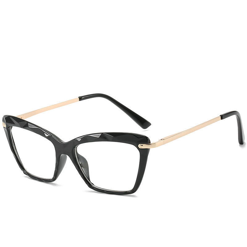 Retro Transparent Multi-Faceted Crystal Eyeglasses Frames
