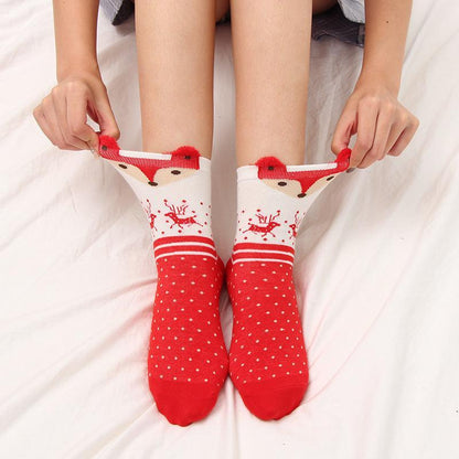 Christmas Autumn And Winter Cartoon  Stockings