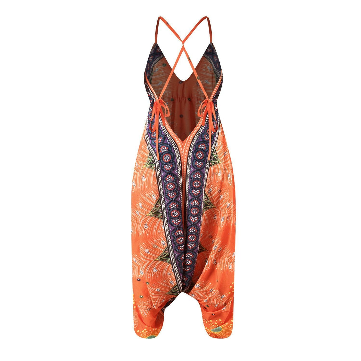 Summer Loose Wide-Leg Jumpsuit Suspenders V-Neck Sports Yoga Pants