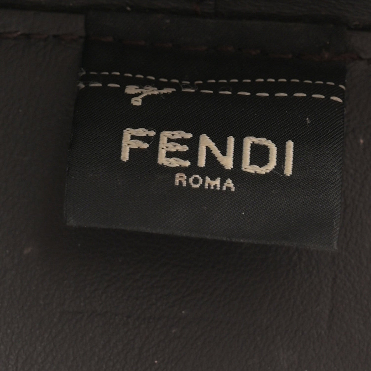 Mesh Vitello Grace F is Fendi FF 1974 Mini Mon Tresor Bucket Bag Marrone Black Ebano