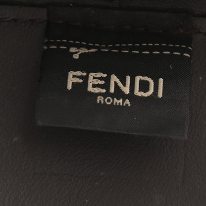Mesh Vitello Grace F is Fendi FF 1974 Mini Mon Tresor Bucket Bag Marrone Black Ebano