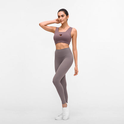 Yoga Pants Women Without Embarrassment Line High Waist Lift Hip Elastic Fitness Exercise Nine-Point Pants
