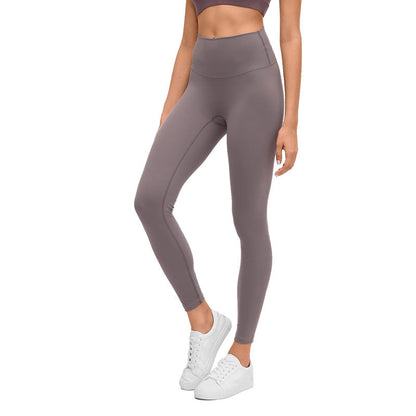 Yoga Pants Women Without Embarrassment Line High Waist Lift Hip Elastic Fitness Exercise Nine-Point Pants
