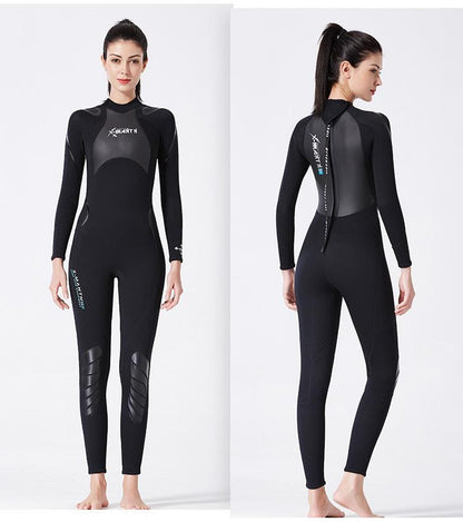Diving Suit One-Piece Long Sleeve Women'S Padded Warm Bathing Suit Snorkeling Surfing Jellyfish Clothing.