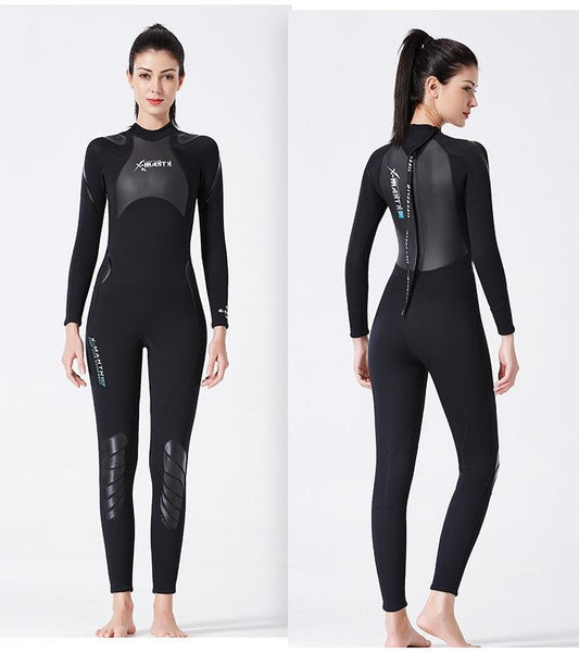 Diving Suit One-Piece Long Sleeve Women'S Padded Warm Bathing Suit Snorkeling Surfing Jellyfish Clothing.