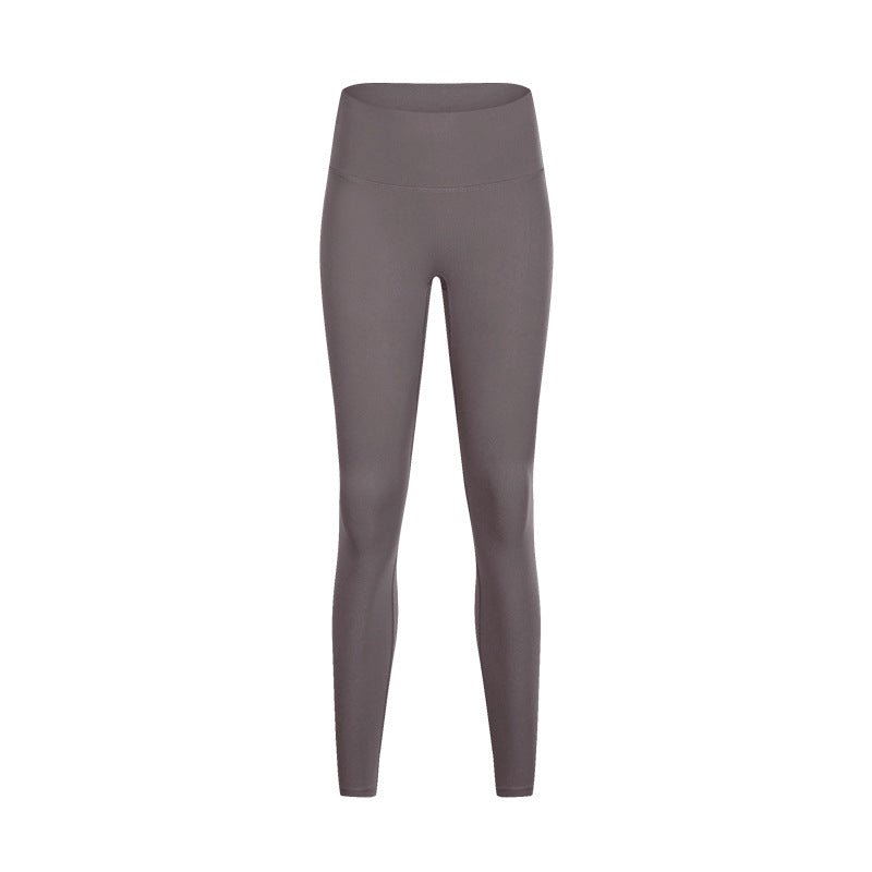 Yoga Pants Women Without Embarrassment Line High Waist Lift Hip Elastic Fitness Exercise Nine-Point Pants
