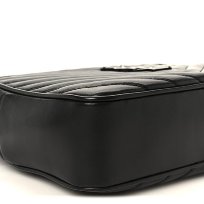 Calfskin Matelasse Monogram Monochrome Lou Camera Bag Black