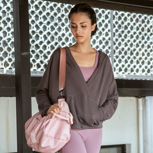 Yoga Sportswear New Solid Color Fitness And Leisure Yoga Clothes Women'S Outdoor Running Sweater Hoodie Long Sleeve Coat