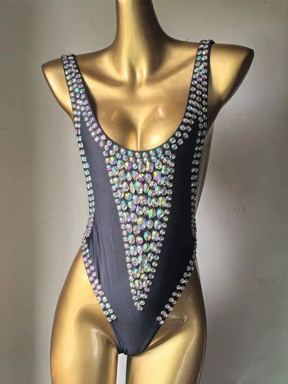 Arabella Rhinestone One-Piece Swimsuit