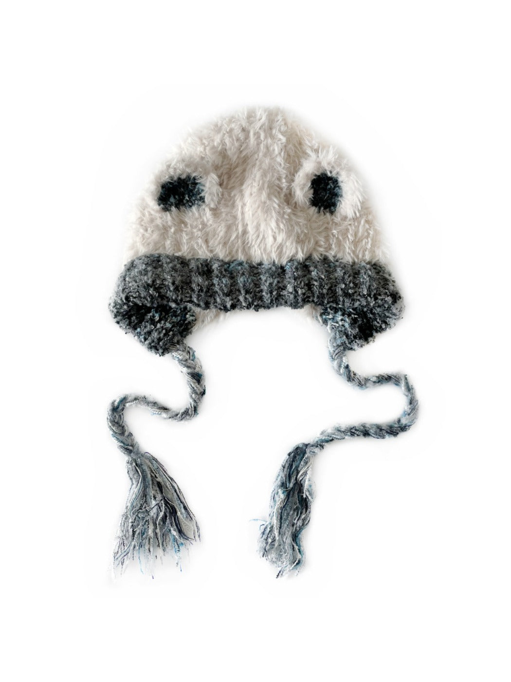 Haila - Cute Knitted Beanie with Braids &amp; Cat-like Ears