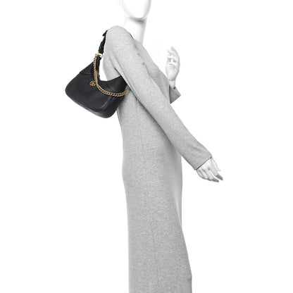 Goatskin Small Aphrodite Shoulder Bag Black