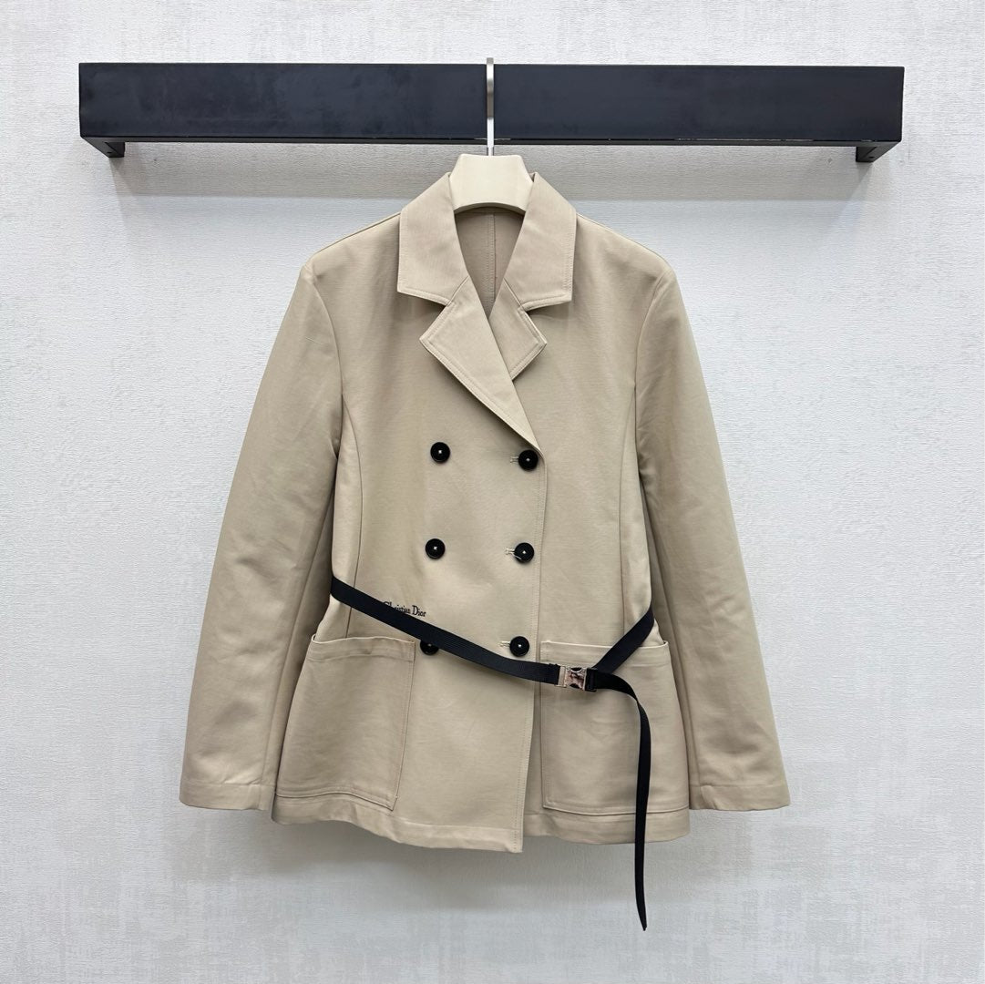 CD 26s Trench Coat Natural Beige Cotton 349777