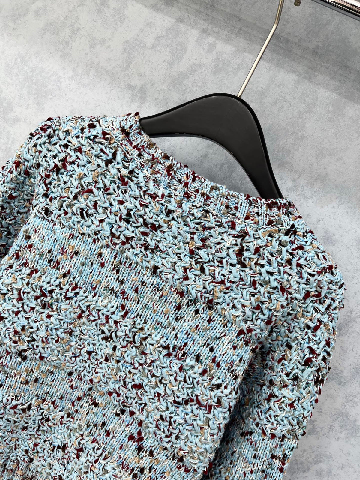 CC 2025 Jacket Blue Mix Colors Wool 325862