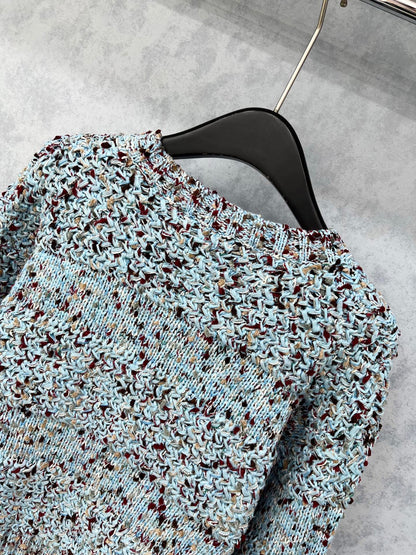 CC 2025 Jacket Blue Mix Colors Wool 325862