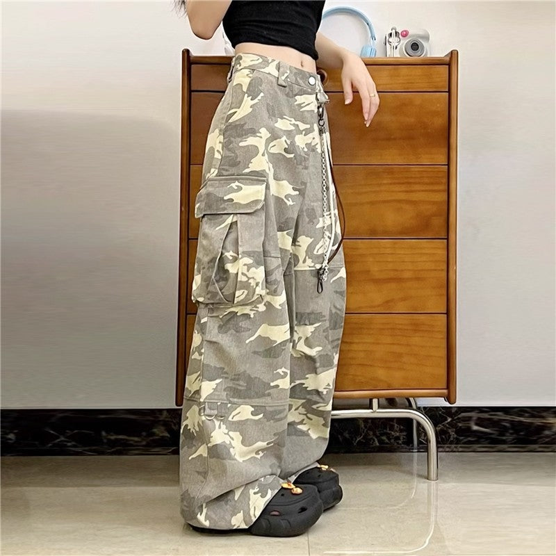 Vintage Cotton Camo Cargo Pants