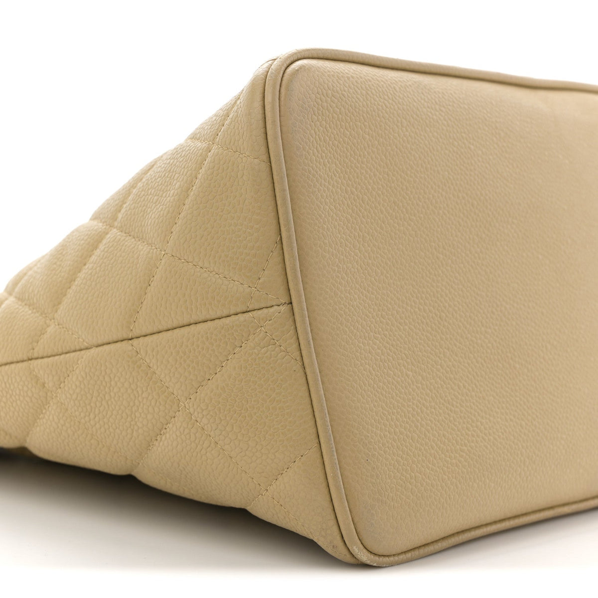 Caviar Quilted Medallion Tote Beige