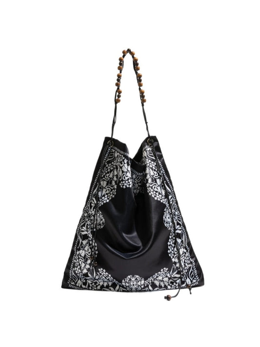 Cosbai - Boho Floral &amp; Plant Shoulder Bag - Spacious &amp; Stylish