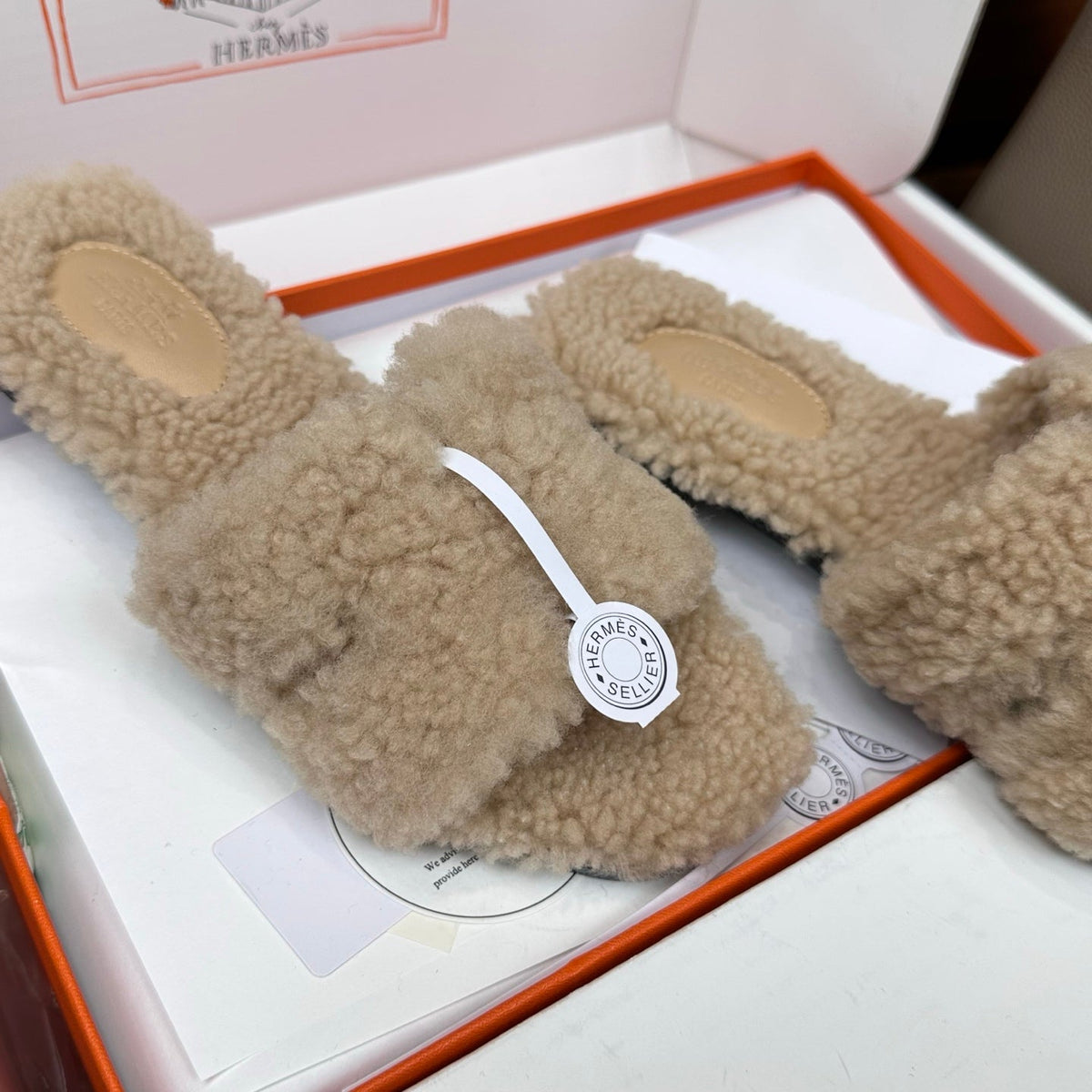 HM Oran Sandal Beige Wool 598202