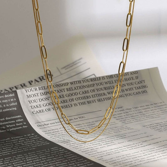 Retro Trendy Layered Collarbone Necklace