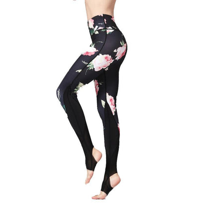 Printing Quick-Drying Yoga Pants Sports Leggings Digital Printing Feet Length Yoga Pants