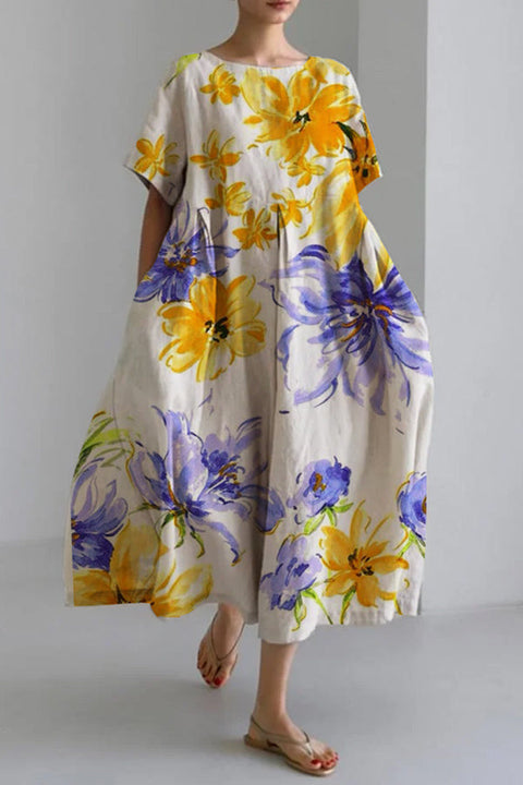 Yellow Floral Dress