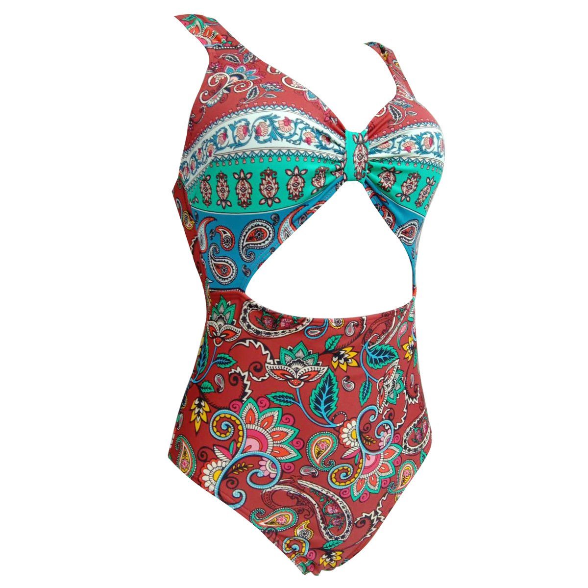 New Female Retro Style Triangle One-Piece Swimsuit