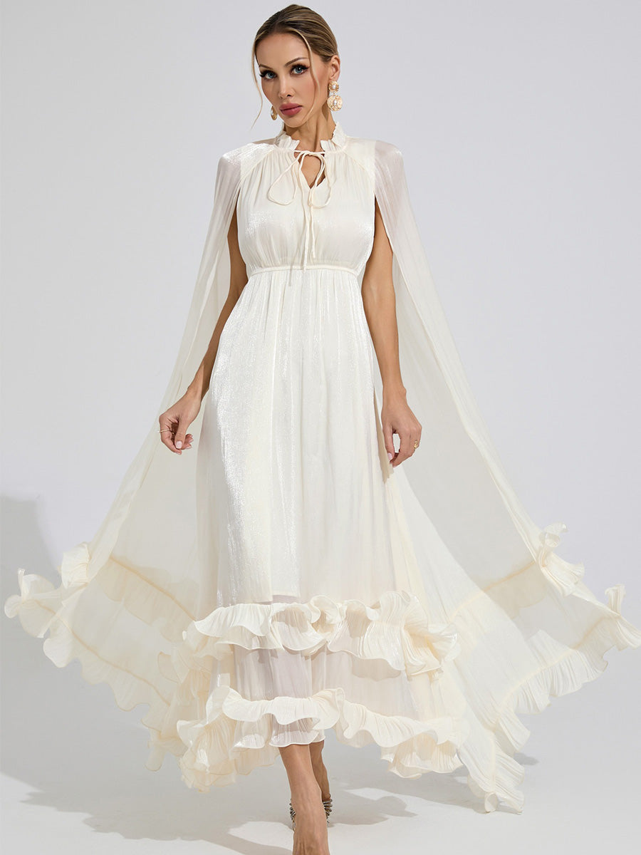 Perla Ruffle Maxi Dress